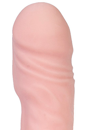 Насадка-удлинитель телесного цвета с подхватом под мошонку Kanikule Extender Cap 2 KL-7011-01 (20,3 см)