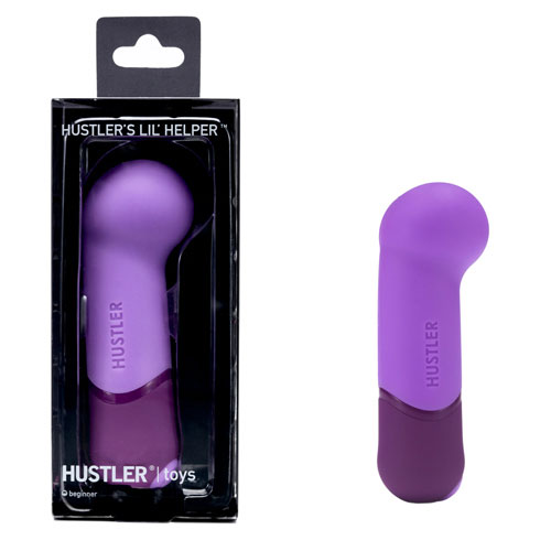 Фиолетовый пятифункциональный вибратор из японского силикона Hustler LIL H25112-10011