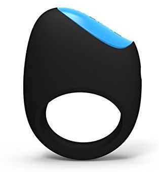 Чёрное перезаряжаемое эрекционное кольцо PicoBong LIFEGUARD RING VIBE PB3699