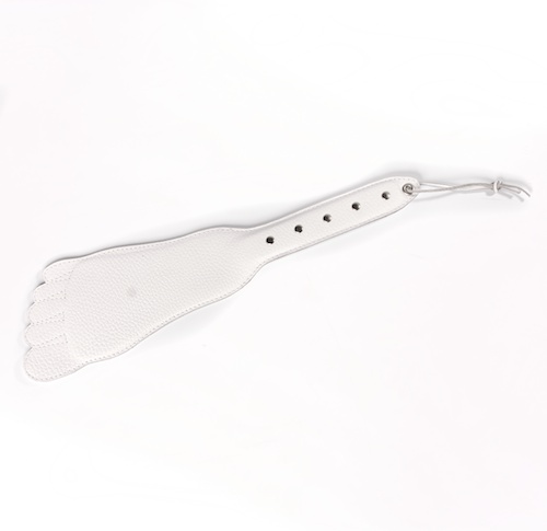 Белая кожаная хлопалка в форме ступни Sitabella 3034-3 (34,5 см)
