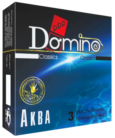 Презервативы Domino «Аква» №3 (3 шт)