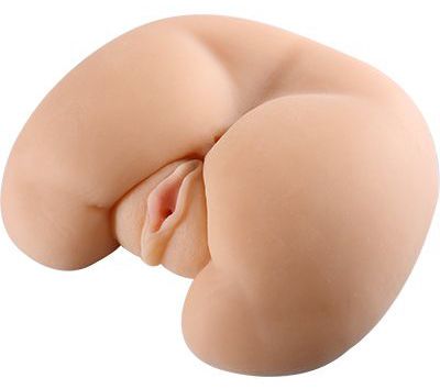 Вибровагина телесного цвета с анусом Xise XS-MA50002