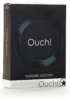 Черные оковы на ноги Pleasure legcuffs Shots Media BV OU008BLK