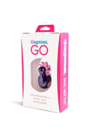 Фиолетовый клиторальный вибростимулятор Sqweel Go Purple LH-46092