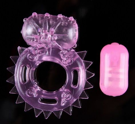 Розовое виброкольцо White Label «Морская звезда» 47207-MM