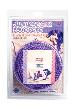 Фиолетовая веревка для фиксации Japanese Silk Love Rope - 5 м. Topco Sales 1014426