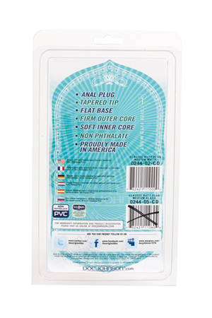 Анальная пробка средняя Doc Johnson Medium White 0244-02-CD (13 см)