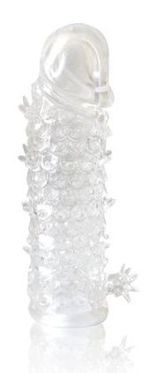 Закрытая прозрачная рельефная насадка Bior toys Crystal sleeve EE-10103 (13 см)