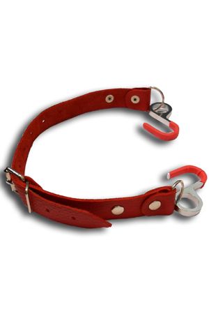 Красный кляп с крючками Sitabella «Вечная улыбка» 3001-2