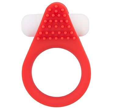 Красное эрекционное кольцо Dream Toys LIT-UP SILICONE STIMU RING 1 RED 21155