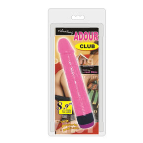 Ярко-розовый вибратор-реалистик Baile BW-001080-0603S (22,5 см)