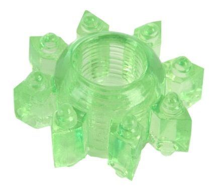 Зеленое эрекционное кольцо-«звезда» ToyFa 818002-7