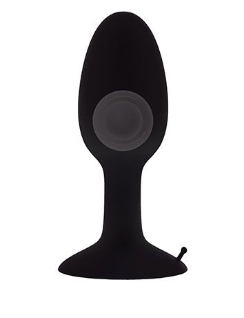 Чёрная анальная пробка с движущимся шариком внутри Dream Toys MENZSTUFF ROLL PLAY 20839 (10 см)