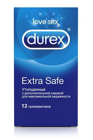 Утолщённые презервативы Durex Extra Safe №12 (12 шт)