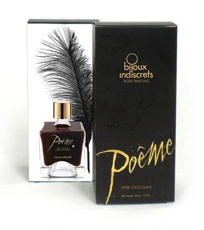 Краска для тела с ароматом шоколада Bijoux Indiscrets POÊME DARK CHOCOLATE  0122