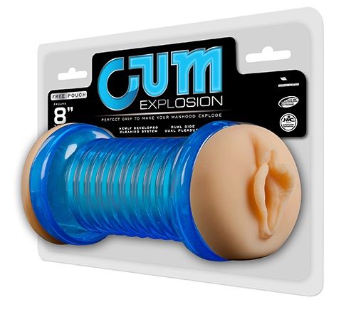 Двусторонний мастурбатор -  анус и вагина телесного цвета NMC CUM EXPLOSION MASTURBATOR ANUS  VAGINA  150200