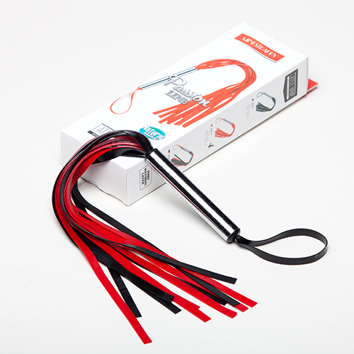 Чёрно-красная мини-плеть Sitabella 6020-12 (35 см)