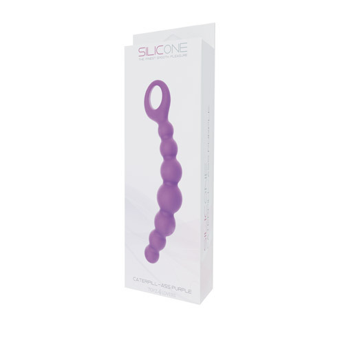 Фиолетовая анальная цепочка Toyz4lovers CATERPILL-ASS SILICONE PURPLE T4L-00700917 (19,5 см)