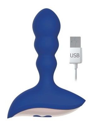 Синий анальный вибромассажёр Bior toys ST-40163-2