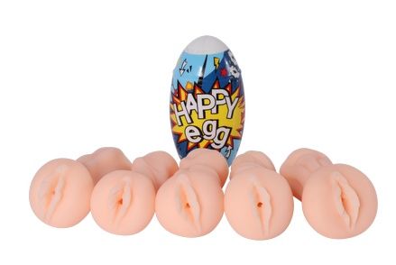 Мастурбатор телесного цвета в яйце Real Happy egg HE-0010