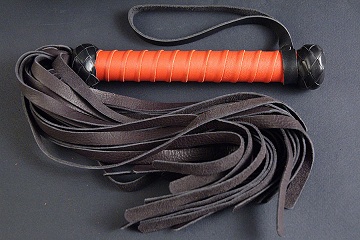 Чёрный флогер с витой ручкой Подиум Р1805