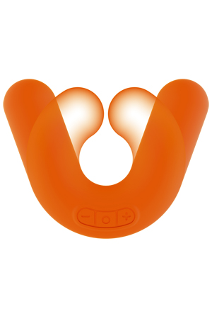 Оранжевый многофункциональный вибратор ZINI DONUT ORANGE ZV031