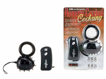 Чёрное кольцо с вибратором-яичко Seven Creations R-05-265SMK BCD GP