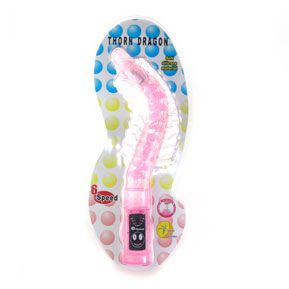 Розовый гнущийся анальный вибратор с усиками Baile BW-038002 (27,6 см)