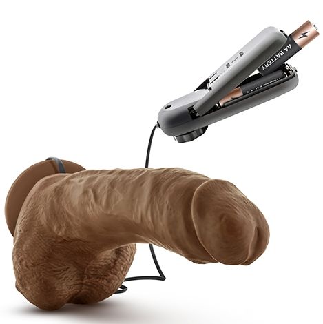 Коричневый вибратор Blush Novelties The Boxer BL-27467 (23 см)