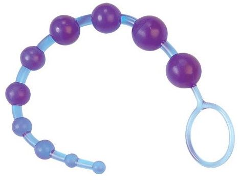 Фиолетовые анальные бусы Gopaldas «Хвост Дракона» 2K79LV BCD GP (31 см)