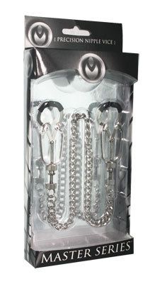 Серебристые зажимы для сосков XR Brands Bauhaus AC702