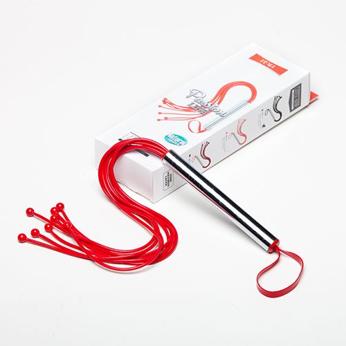 Красная латексная плеть с шариками Sitabella 6011-2 (50 см)