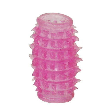 Рельефная розовая насадка с шипиками Baile BI-010045R-0101 (7,5 см)