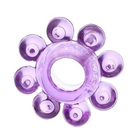 Мягкая фиолетовая гелевая насадка ToyFa 818001-4