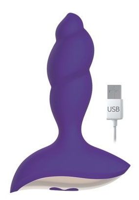 Фиолетовый спиралевидный вибромассажёр Bior toys ST-40164-5 (8,5 см)