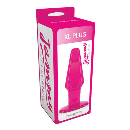 Розовый анальный плаг большого размера Toyz4lovers JAMMY JELLY ANAL XL PLUG PINK T4L-00700717 (14 см)