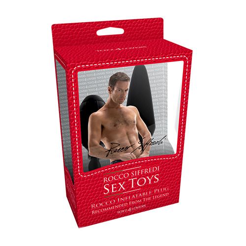 Чёрная анальная пробка с грушей для расширения Toyz4lovers ROCCO INFLATABLE ANAL PLUG T4L-00700845 (14,5 см)