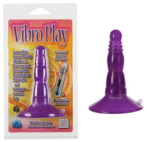 Анальная пробочка California Exotic Novelties VIBRO PLAY PURPLE SE-0390-14-2
