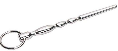 Стальной расширитель уретры с колечком Пикантные штучки DPPJ036