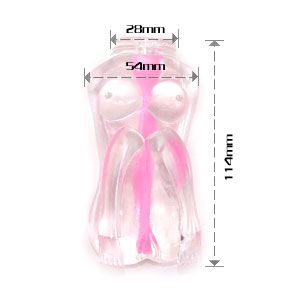 Прозрачный мастурбатор в виде миниатюрной девушки Baile BM-009006NM