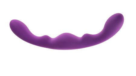 Гибкий безремневой фиолетовый страпон Adrien Lastic Luna 20443