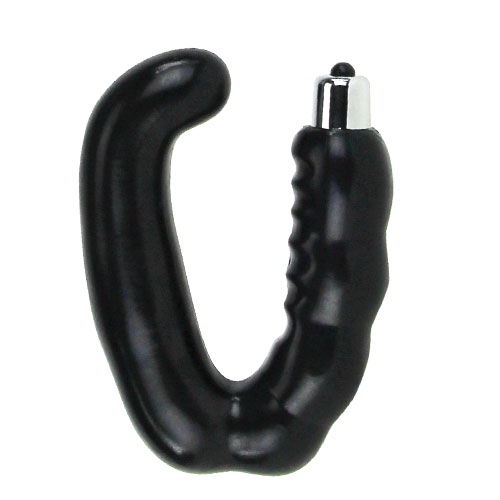 Чёрный вибромассажёр простаты или клитора и точки G Baile BI-040006-1-0801