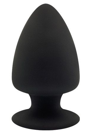 Чёрная анальная пробка Dream Toys PREMIUM SILICONE PLUG L 21603 (13 см)