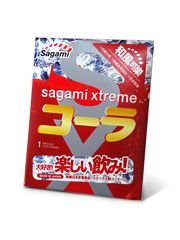 Ароматизированный прозорачный презерватив Sagami Xtreme Cola №1 (1 шт)