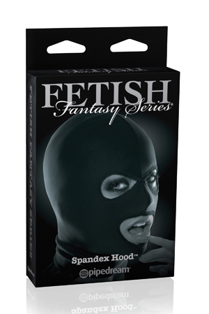 Чёрная маска на голову Pipedream Spandex Hood PD4423-23