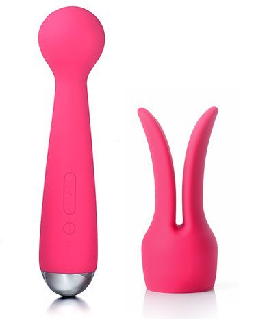 Сливово-красный вибростимулятор с насадкой Svakom Emma SAV-01-PR (21 см)