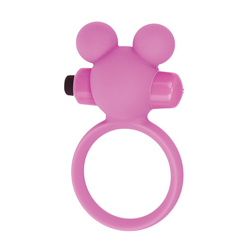 Розовое эрекционное виброкольцо Toyz4lovers TEDDY COCKRING SILICONE  T4L-00801785