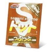 Прозрачный презерватив с точечной текстурой и линиями прилегания Ёska Sagami Xtreme Feel Up №1 (1 шт)