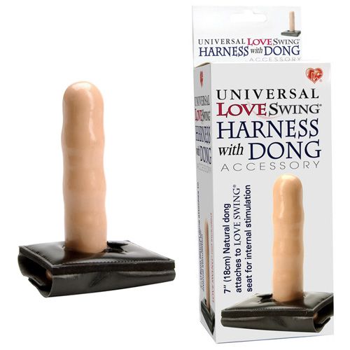 Телесный фаллоимитатор с креплением на качели Topco Sales Love Swing 810236 (18 см)