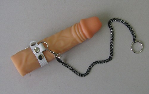 Белый поводок на пенис Sitabella 3140-3